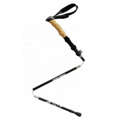 China Outdoor Camping Hiking Hot Sale Traveling Trekking Hiking Poles Folding Drag Cane Adjustable Foldable Lightweight Aluminum Canes for sale