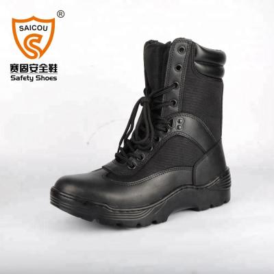 China Black Color Cheap Military Boots Price Steel Toe Military Desert Boots for sale