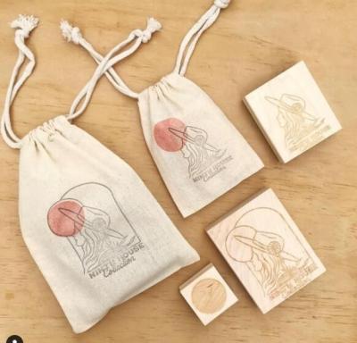 China Durable/Eco/Reusable Custom Logo Printed Gift Canvas Cotton Double String Handbag Shoe Dust Drawstring Bag for sale