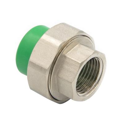 China YIFENG Green PPR Female Thread Socket S2.5 PPR Pipe Fittings Female Thread Plug Plumbing Fittings Names Socket for sale