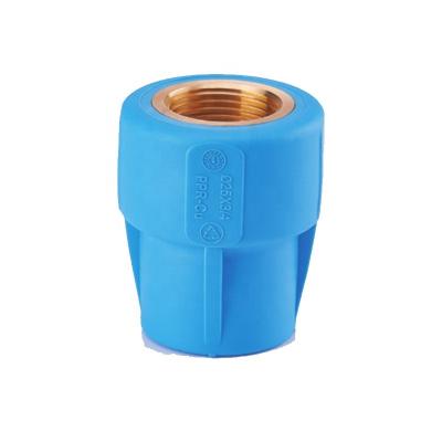 China YIFENG PPR-CU Female Transition Socket Round PPR Copper Fittings Equal for sale