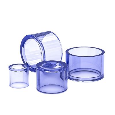 China UPVC YIFENG UPVC Transparent Pipe Fittings Compensating Common Core Reduction Inch 1-6 Minutes 4-Point Make Up Plastic Joints for sale