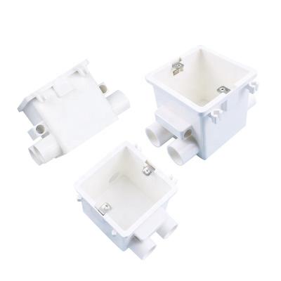 China YIFENG Square PVC Junction Box DN50 Square PVC Fittings Junction Box PVC Plumbing Fittings for sale