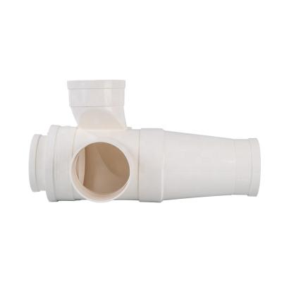 China YIFENG PVC Single Stereo Swirl Connectors DN50 PVC Pipe and Four Way Pipe Fitting AS PICTURE for sale