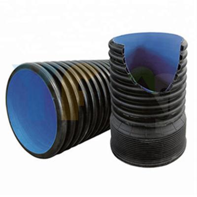 China PE YIFENG PE HDPE Double Wall Corrugated Drainage Pipe Plastic Culvert Pipe for sale