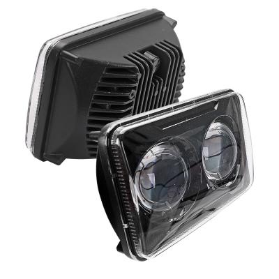 China DOT Square 4X6 Inch LED Housing Approved Aluminum Headlights For GMC For Ford Trucks 4 x 6