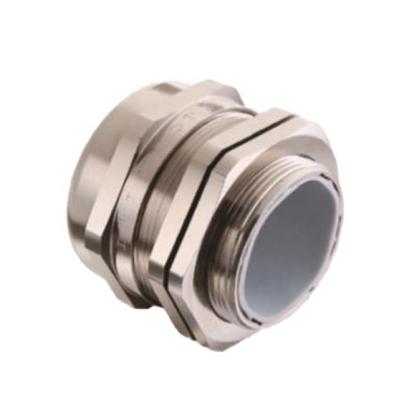 China Waterproof Air Proof Gas Proof Nickel Plated Brass IP68 Cable Gland In Built-In Type for sale