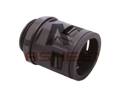 China Cable Protection PG48 Washeen PA Plastic Nylon Flexible Conduit Straight Fit Connector for sale