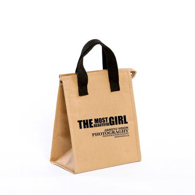 China Recycled Materials Custom Design Logo Flat Handle Restaurant Delivery Take Out Packaging To Carry Brown Paper Kraft Takeout Food Bag for sale