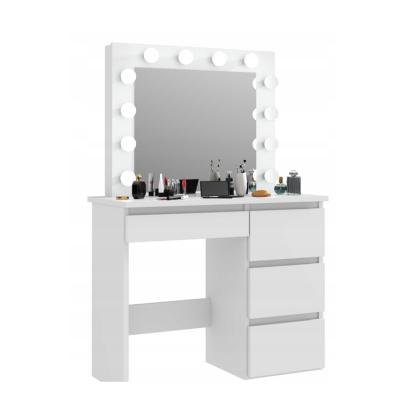 China Vanity Table with Lights and Mirror Modern Dressing Table with Mirror Makeup Table Vanity Table in Bedroom for sale