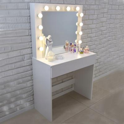 China Vanity Table with Lights and Mirror Bedroom Dressing Table Makeup Table Vanity Table with Lights and Mirror for sale