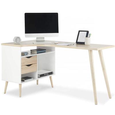 China Modern Tabletop Smooth L Shaped Top Home Office Writing Desk LAPTOP Computer Workstation Study Laptop Desk for sale