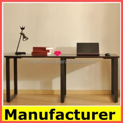 China Hot Sale Steel-Wood PC Office Furniture Modern Design, Steel-Wood Double Computer Desk /table for sale