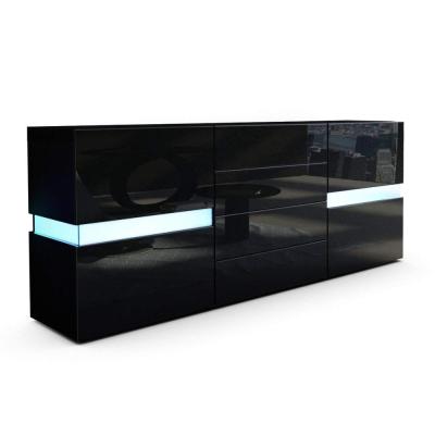 China High Gloss With Drawer Warm Sale Modern Design LED Light UV Drawer Cabinet Chest Led Light for sale