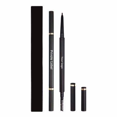 China Custom Pncil Waterproof Private Label Slim Lasting Brow Make Up Waterproof Slim Eyebrow Pencil for sale