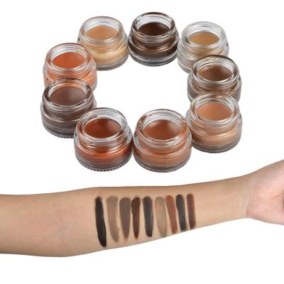 China Waterproof Private Label Your Own Brand Waterproof Makeup Eyebrow Pomade Gel Brow Pomade 9 Colors for sale