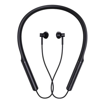 China Hot Selling OEM Neckband Half-In Flexible Sports Headset Memory Collar Silicone Earbuds Neckband Wireless Earphone for sale