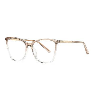 China Fashionable Women's Eyewear Optical Glass Frame TR90 Wear Women With Cat Shape Frame High Quality for sale