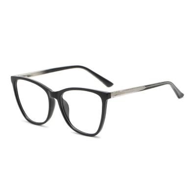 China Women's Optical Wear Frame Computer Eye Glass Frame TR90 Blue Light Blocking Transparent Clear Glass for sale