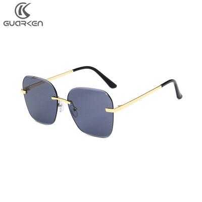 China Fashion Sunglasses Adjust Frameless All-match Retro Fashion Sunglasses 2021 Trendy Women Sunglasses for sale