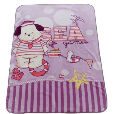 China Good Quality 100% Anti-Static Polyester Soft Plush Printing Baby Blankets For Hospital for sale