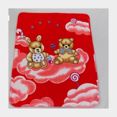 China Anti-Static Popular 100% Polyester Soft And Comfortable Plush Printing Personalized Baby Blankets For Bath for sale