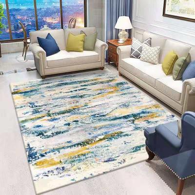 China Modern Nordic Persian Flower Kids Cartoon Geometric 3D European Design Waterproof Luxury Printing Crystal Velvet Carpet For Home for sale