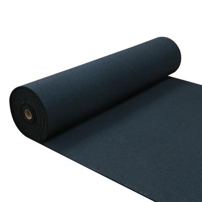 China Hot Selling Modern Black Color Gym Rubber Floor Roll In Stock for sale