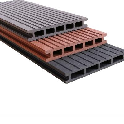 China High strengh Factory Price Deep Embossing Wpc Deep Embossing Panel 3d Exterior Wpc Decking Flooring wpc decking tiles for sale