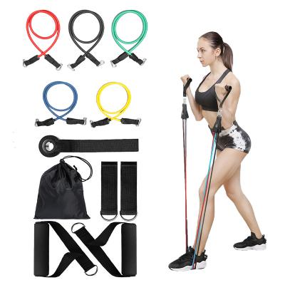 China Durable Elastic Rubber Rope Sets 11Pcs Latex Tubes Kits 11Pcs Heavy Duty Elastic Rubber Rope Sets Workout Exercise Workout Pull Loop Tube Fitness Resistance Band for sale