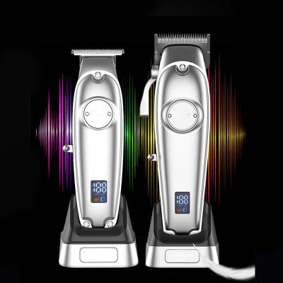 China Professional outdoor salon clippers charging low cordless rechargeable hair trimmer set trimmers hair machines for sale