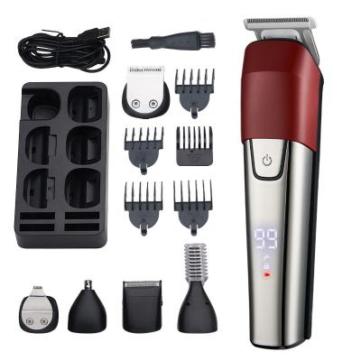 China Outdoor High Quality Rechargeable Kit Of Multifunctional 6 Clippers In 1 Waterproof Men Hair Trimmer Shavers Clippers Kit for sale