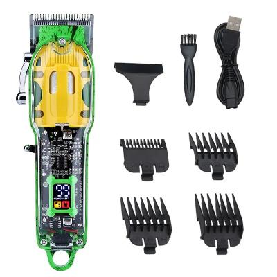 China Car Men Hair Clippers Led Rechargeable Hair Trimmer Professional Cordless Beard Trimmer for sale