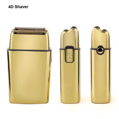 China Outdoor High Quality Customizable Waterproof Portable Metal Double Shavers 4d Men's Electric Shavers Foil for sale