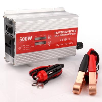 China AC 220V Aluminum Alloy Shell Modified Sine Wave Inverter 500W DC 12v With Screen Digital Display Smart Inverter Power Inverter for sale