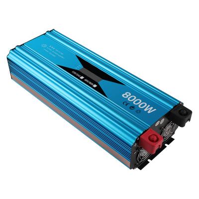 China For Wholesale Home/Outdoor/Car Inverter 12V 48V High Power DC To AC 110V 220V 8000W Pure Sine Wave Inverter for sale