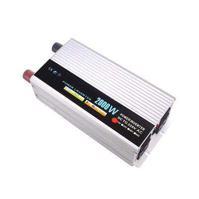 China Factory Directly Sell High Power Pure Sine Wave Inverter DC 12V To AC 220V 2000W Solar Power Inverter 34*15*9cm for sale