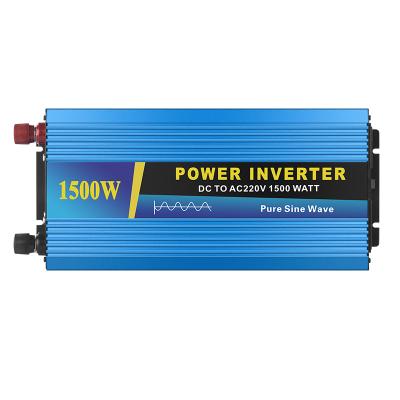 China 1500W Full Power Pure Sine Wave 12V 24V To AC 220V Converter Inverter Power Inverter 33*15*8.5CM for sale