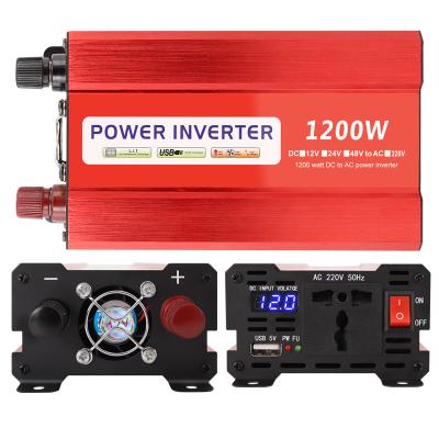 China Wholesale 1200W High Quality Aluminum Alloy Modified Sine Wave Inverter Solar Power Inverter for sale