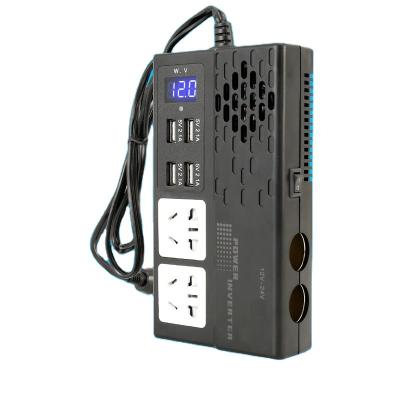 China ABS Factory Wholesale Car 250W Power Inverter Mini DC12V 24V To AC 220V Car Inverter for sale