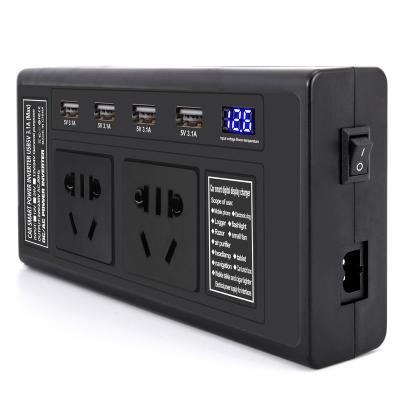 China Hot Selling ABS Mini Car Power 200W Power Inverter Input 12V 24V To Output 220V Intelligent Car Inverter for sale