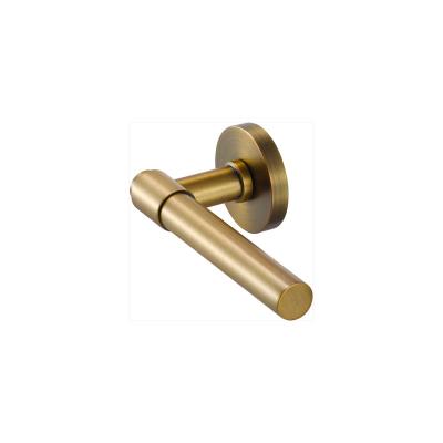 China New Design Factory ODM Door Lock Copper Handle Solid Brass Copper Handle for sale