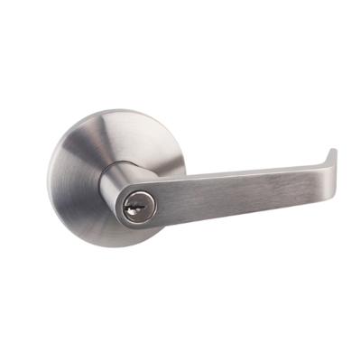 China Stainless Steel Solid Brass EN1634 Rated Fire Exit Device Outside Door Lever Ttrim Handle With Push Bar for sale