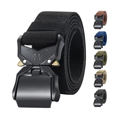 China Duty Nylon Outdoor Adjustable Tactical Belt With Quick Buckle Tactical Belt 3.8cm*125cm for sale