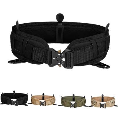 China MOLLE Quick Release Belt Patrol Chain War Belt Tactical Padded Tactical Belt 5 Slots for sale