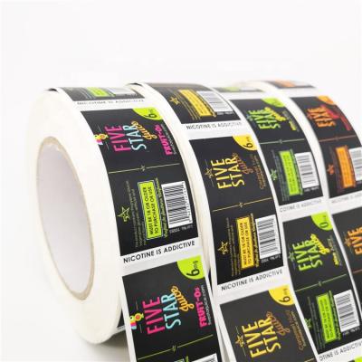 China Waterproof printed brand print label stickers brand printing for sale