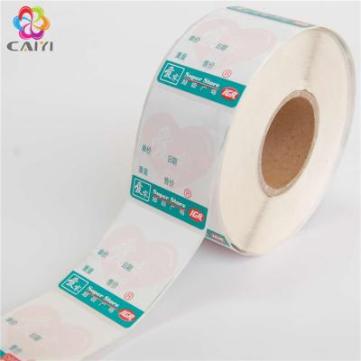 China Waterproof Supermarket Labels Scale Label Printing Barcode Printing Thermal Labels for sale