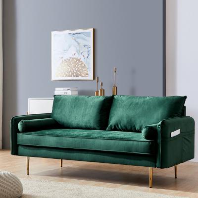 China (Other) Adjustable Seating Capacity Sofa Solid Wooden Frame Furniture Green Adjustable Sofa Set Home Office Sectional Sofa Wholesale from Foshan 3P for sale