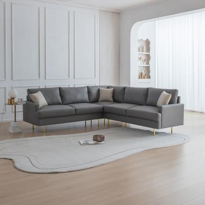 China Nordic Fabric Sofa For Home Luxury Technical Sofa Living Room Furniture Set MIcrofiber Leather (Other) Foshan Six-Seat Adjustable Living Room Sofas for sale