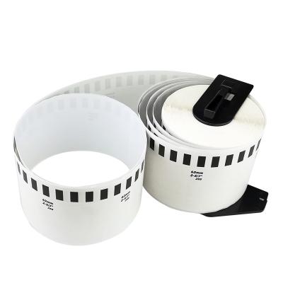 China COMPATIBLE Brother DK-22205 Label Roll - 62 mm x 30.48 m - Black on White Heat Sensitive Stickers for sale